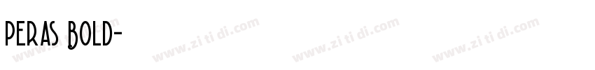 Peras Bold字体转换